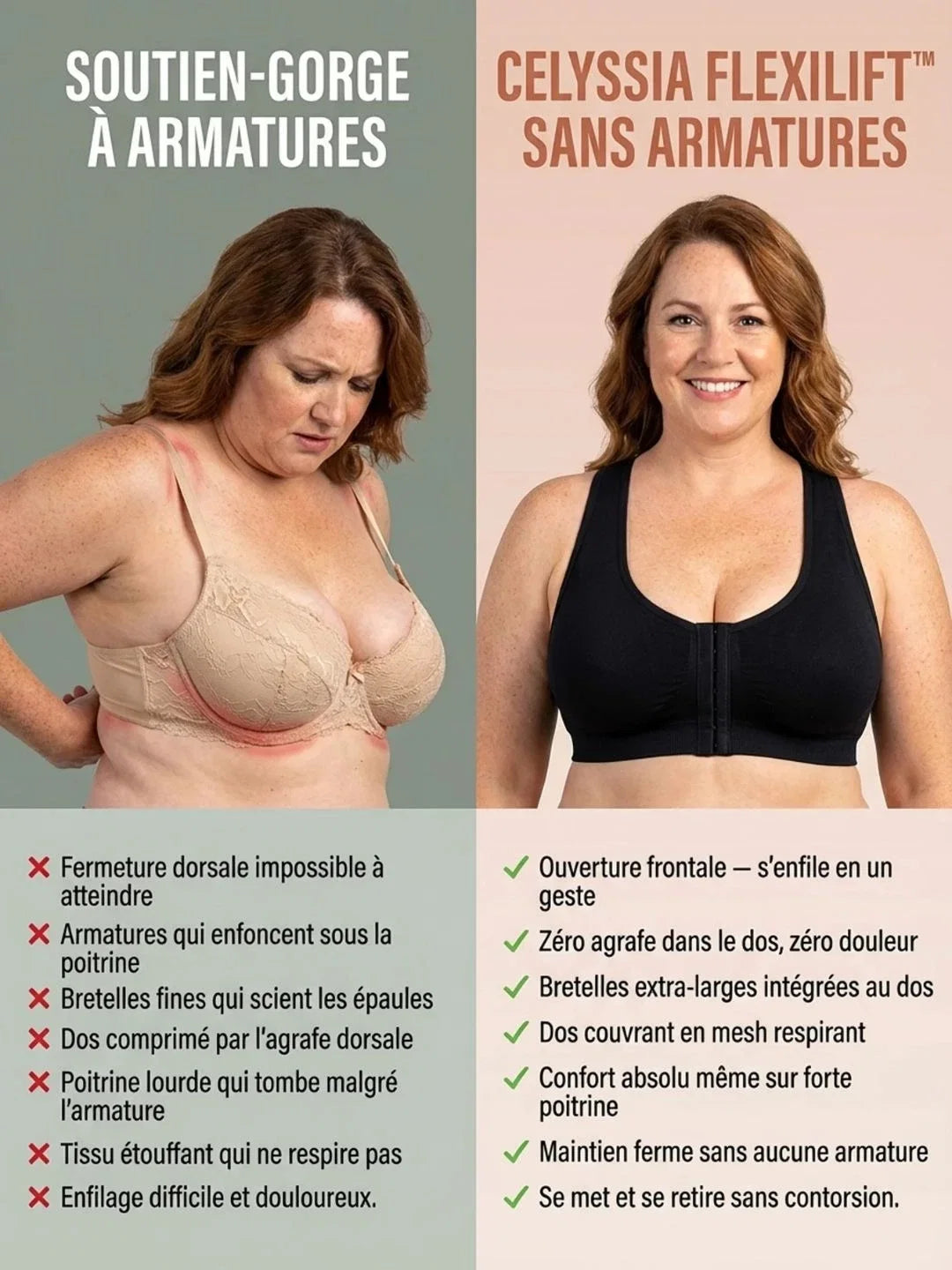Soutien-gorge sans armature ouverture devant FlexiLift – vue 9