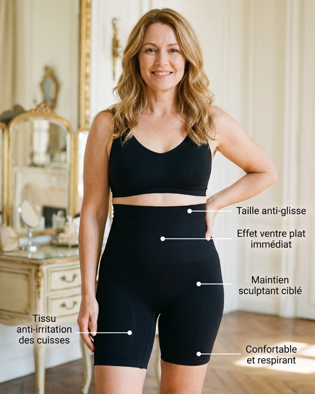 Shorty gainant taille haute TailleFit – vue 5