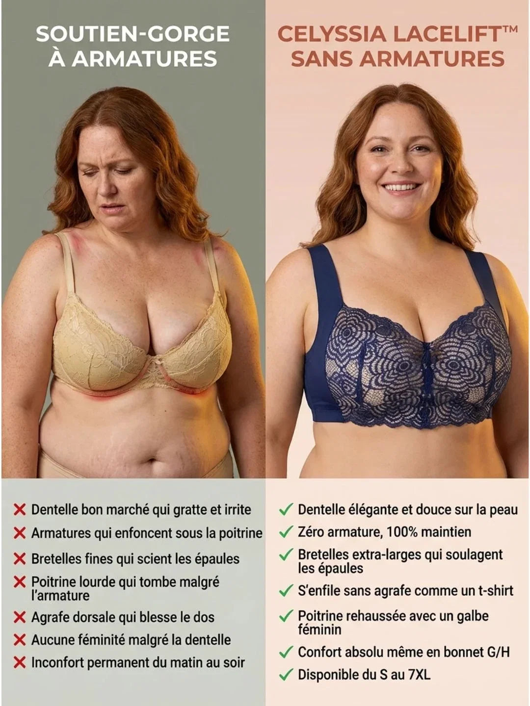 Soutien-gorge dentelle sans armature LaceLift – vue 9